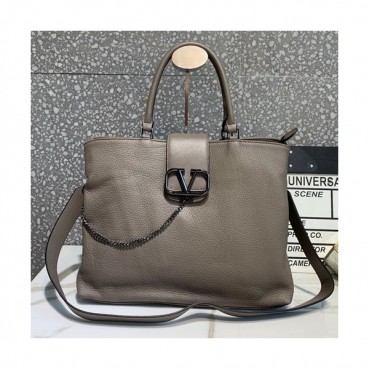 Valentino 2019 Leather Vsling Tote Shoudler Bag,35CM - 발렌티노 2019 레더 브이슬링 토트 숄더백,1973