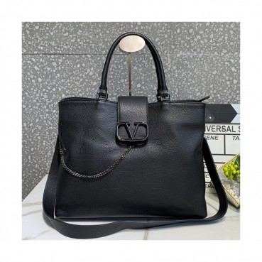 Valentino 2019 Leather Vsling Tote Shoudler Bag,35CM - 발렌티노 2019 레더 브이슬링 토트 숄더백,1973