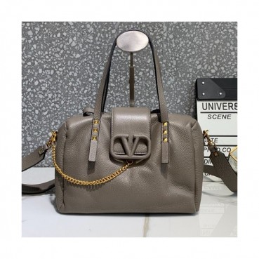 Valentino 2019 Leather Vsling Tote Shoudler Bag,26CM - 발렌티노 2019 레더 브이슬링 토트 숄더백,1968
