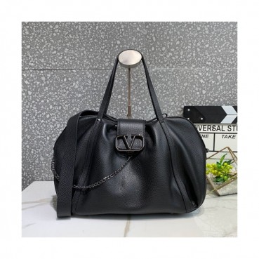 Valentino 2019 Leather Vsling Large Tote Shoudler Bag,38CM - 발렌티노 2019 레더 브이슬링 라지 토트 숄더백,1970