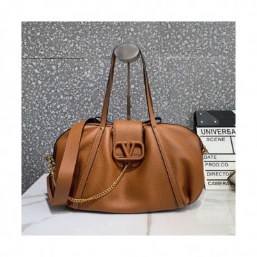 Valentino 2019 Leather Vsling Small Tote Shoudler Bag,35CM - 발렌티노 2019 레더 브이슬링 스몰 토트 숄더백,1970