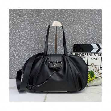 Valentino 2019 Leather Vsling Small Tote Shoudler Bag,35CM - 발렌티노 2019 레더 브이슬링 스몰 토트 숄더백,1970
