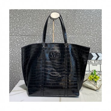 Valentino 2019 Leather Vsling Tote Shoudler Shopper Bag,33CM - 발렌티노 2019 레더 브이슬링 토트 숄더 쇼퍼백,1972