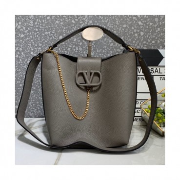 Valentino 2019 Leather Vsling Small Tote Shoudler Bag,25CM - 발렌티노 2019 레더 브이슬링 스몰 토트 숄더백,1956