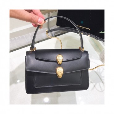 Bvlgari x Alexander Wang 2019 Serpenti Tote Shoulder Bag,18.5CM - 불가리 x 알렉산더 왕 2019 세르펜티 토트 숄더백,BVLB0152,18.5cm,블랙