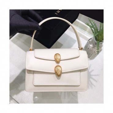 Bvlgari x Alexander Wang 2019 Serpenti Tote Shoulder Bag,18.5CM - 불가리 x 알렉산더 왕 2019 세르펜티 토트 숄더백,BVLB0150,18.5cm,화이트