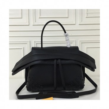 Tod's 2019  Leather Tote Shoulder Bag,28cm - 토즈 2019 레더 토트 숄더백,TODB0022,28cm,블랙