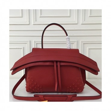 Tod's 2019  Leather Tote Shoulder Bag,28cm - 토즈 2019 레더 토트 숄더백,TODB0021,28cm,레드