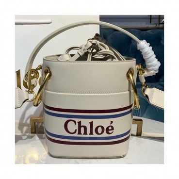 Chole 2019 Roy Leather Bucket Tote Shoulder Bag, 17.5cm -  끌로에 2019 로이 레더 버킷 토트 숄더백,CLB0141,17.5cm,화이트