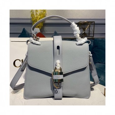 Chole 2019 Aby Leather Tote Shoulder Bag, 30cm -  끌로에 2019 애비 레더 토트 숄더백,CLB0136,30cm,그레이