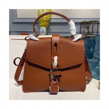 Chole 2019 Aby Leather Tote Shoulder Bag, 30cm -  끌로에 2019 애비 레더 토트 숄더백,CLB0135,30cm,브라운