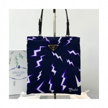 Prada 2019  Tote Shoulder Shopper Bag,20cm - 프라다 2019 여성용 토트 숄더 쇼퍼백 ,PRAB0091,20cm,네이비