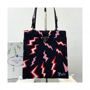 Prada 2019  Tote Shoulder Shopper Bag,20cm - 프라다 2019 여성용 토트 숄더 쇼퍼백 ,PRAB0090,20cm,블랙