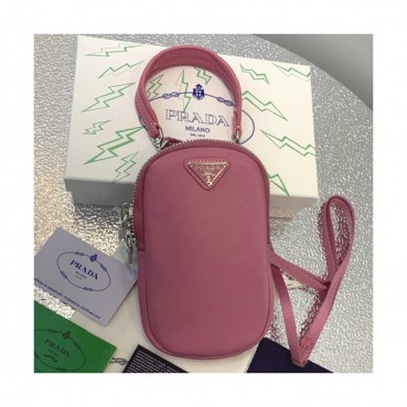 Prada 2019 Nylon Tote Shoulder Bag / Phone Bag ,18CM - 프라다 2019 나일론 남여공용 토트 숄더백 / 폰백,PRAB0078,18CM,핑크