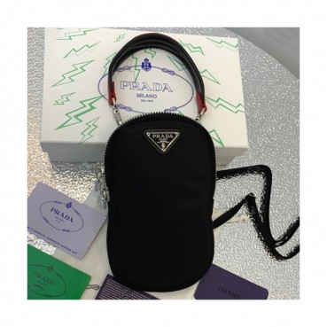 Prada 2019 Nylon Tote Shoulder Bag / Phone Bag ,18CM - 프라다 2019 나일론 남여공용 토트 숄더백 / 폰백,PRAB0077,18CM,블랙