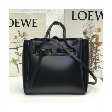 Loewe 2019 Lazo Tote Shoulder Bag, 22CM - 로에베 2019 라조 토트 숄더백 ,LOEB0364, 22CM, 블랙