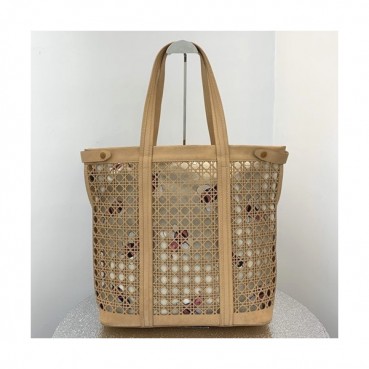 [매장판]Dior x Kaws 2019 Canvas & Leather Tote Shoulder Shopper Bag ,45CM - 디올 x 카우스 2019 여성용 캔버스 & 레더 토트 숄더 쇼퍼백  DIOB0454,45CM,베이지