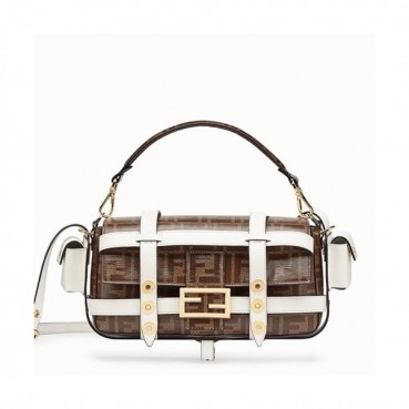 Fendi 2019 Baguette Tote Shoulder Bag, 26cm - 펜디 2019 바게트 토트 숄더백,FENB0489,26cm,브라운