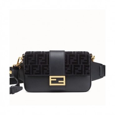 Fendi 2019 Baguette Leather Hip Sack / Tote Shoulder Bag, 26cm - 펜디 2019 바게트 남여공용 레더 힙색 / 토트 숄더백,FENB0484,26cm,블랙