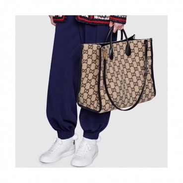 Gucci 2019 Wool Tote Shoulder Shopper Bag,42CM - 구찌 2019 남여공용 울 토트 숄더 쇼퍼백  598169,GUB0830  ,42cm,베이지