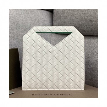 Bottega Veneta 2019 Small Flat Tote Bag,26cm - 보테가 베네타 2019 스몰 플랫 토트백, 592787,BVB0419,26cm,화이트