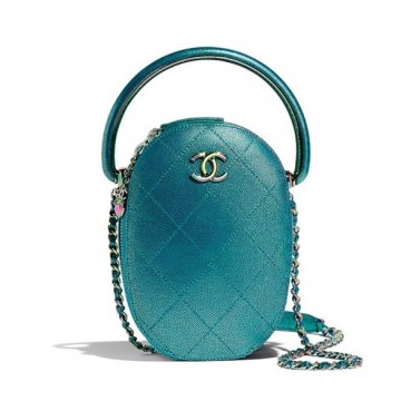 Chanel 2019 Leather Tote Shoulder Bag ,19CM - 샤넬 2019 레더 토트 숄더백  CHAB1247,19CM,블루