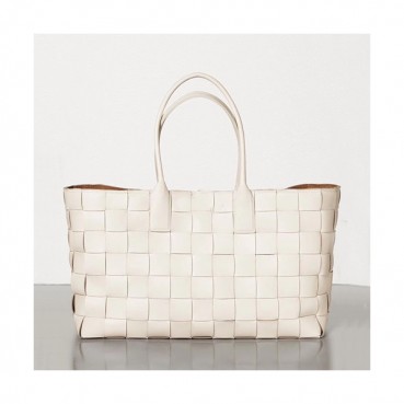 Bottega Veneta 2019 Arco Tote Shopper Bag,50cm - 보테가 베네타 2019 아르코 토트 쇼퍼백, 576828,BVB0391,50cm,화이트