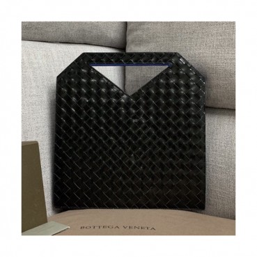 Bottega Veneta 2019 Large Flat Tote Bag,36cm - 보테가 베네타 2019 라지 플랫 토트백, 592785,BVB0382,36cm,블랙