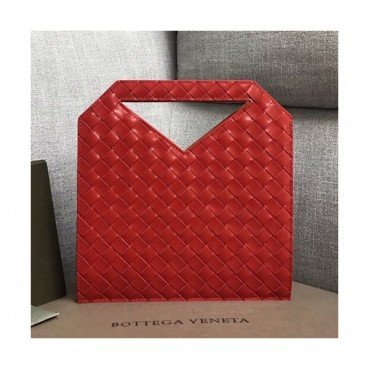 Bottega Veneta 2019 Small Flat Tote Bag,26cm - 보테가 베네타 2019 스몰 플랫 토트백, 592787,BVB0381,26cm,레드