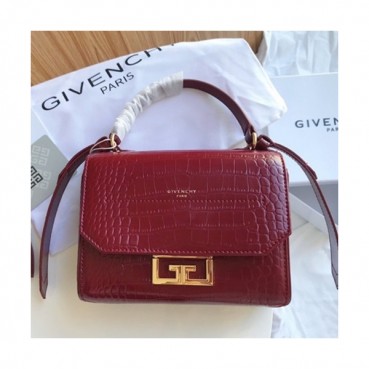 Givenchy 2019 Eden Leather Tote Shoulder Bag,18.5CM - 지방시 2019 에덴 레더 토트 숄더백,GVB0300,18.5CM,와인