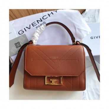 Givenchy 2019 Eden Leather Tote Shoulder Bag,18.5CM - 지방시 2019 에덴 레더 토트 숄더백,GVB0297,18.5CM,브라운