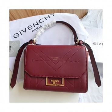Givenchy 2019 Eden Leather Tote Shoulder Bag,18.5CM - 지방시 2019 에덴 레더 토트 숄더백,GVB0295,18.5CM,와인