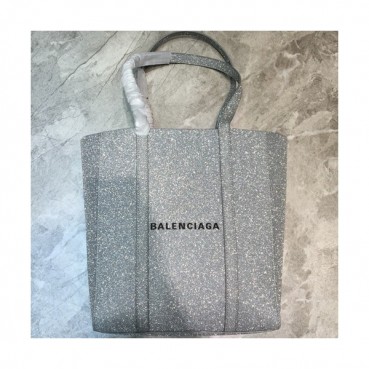 Balenciaga 2019 Leather Tote Shoulder Shopper Bag,28CM - 발렌시아가 2019 레더 토트 숄더 쇼퍼백,BGB0445,28CM,실버