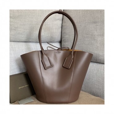 Bottega Veneta 2019 Basket Large Tote Shoulder Bag,34cm - 보테가 베네타 2019 바스켓 라지 토트 숄더백, 576836,BVB0331,34cm,브라운