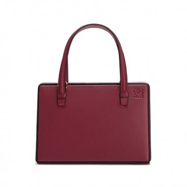 Loewe 2019 Postal Small Tote Shoulder Bag, 17CM - 로에베 2019 포스탈 스몰 토트 숄더백 ,LOEB0329, 17CM, 와인