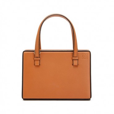 Loewe 2019 Postal Small Tote Shoulder Bag, 17CM - 로에베 2019 포스탈 스몰 토트 숄더백 ,LOEB0327, 17CM, 브라운