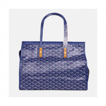 Goyard 2019 PVC & Leather Tote Shopper Bag - 고야드 2019 PVC & 레더 토트 쇼퍼백,GYB0177,블루