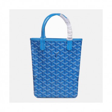 Goyard 2019 PVC Mini Tote Shopper Bag,23.5cm - 고야드 2019 PVC 미니 토트 쇼퍼백,GYB0139,23.5cm,스카이블루