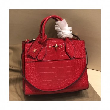 Louis Vuitton 2019 City Steamer Tote Bag,26.5cm - 루이비통 2019 시티 스티머 토트백 M92515,LOUB1657,26.5cm,레드