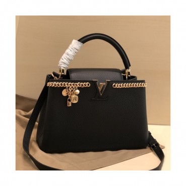 Louis Vuitton 2019 Capucines Tote Shoulder Bag,27cm - 루이비통 2019 카푸신 토트 숄더백  M48865,LOUB1645,27cm,블랙