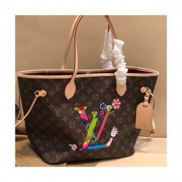 Louis Vuitton 2019 Never Full Monogram Tote Shoulder Shopper Bag,32cm - 루이비통 2019 네버풀 모노그램 토트 숄더 쇼퍼백 M40995,LOUB1636 ,32cm,브라운