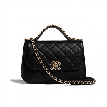 Chanel 2019 Leather Tote Shoulder Bag ,20CM - 샤넬 2019 레더 토트 숄더백  CHAB1164,20CM,블랙