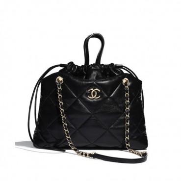 Chanel 2019 Leather Tote Shoulder Shopper Bag ,37CM - 샤넬 2019 레더 토트 숄더 쇼퍼백  CHAB1163,37CM,블랙