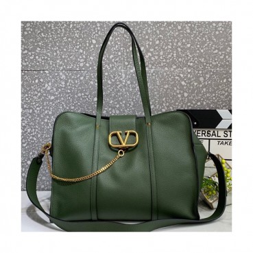 Valentino 2019 Leather Large Tote Shoudler Shopper Bag,35CM - 발렌티노 2019 레더 라지 토트 숄더 쇼퍼백,VTB0804,35CM,그린