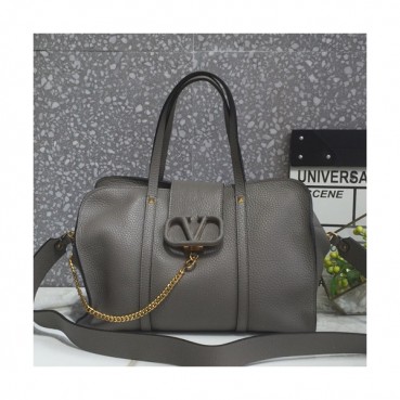 Valentino 2019 Leather Small Tote Shoudler Shopper Bag,30CM - 발렌티노 2019 레더 스몰 토트 숄더 쇼퍼백,VTB0802,30CM,그레이