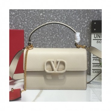 Valentino 2019 Leather Garavani Vsling Tote Shoudler Cross Bag,19/21.5CM - 발렌티노 2019 레더 가라바니 브이슬링 토트 숄더 크로스백,VTB0785,19/21.5CM,화이트