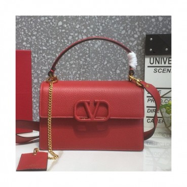 Valentino 2019 Leather Garavani Vsling Tote Shoudler Cross Bag,19/21.5CM - 발렌티노 2019 레더 가라바니 브이슬링 토트 숄더 크로스백,VTB0784,19/21.5CM,레드