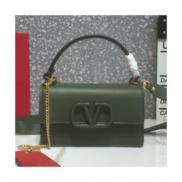 Valentino 2019 Leather Garavani Vsling Tote Shoudler Cross Bag,19/21.5CM - 발렌티노 2019 레더 가라바니 브이슬링 토트 숄더 크로스백,VTB0783,19/21.5CM,그린