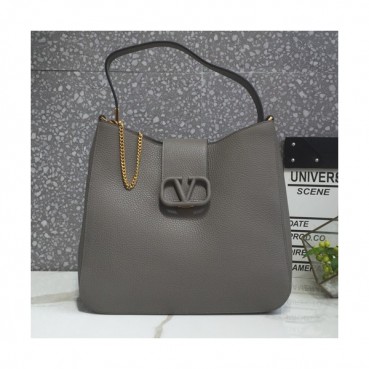 Valentino 2019 Leather Tote Shoudler Bag,31CM - 발렌티노 2019 레더 토트 숄더백,VTB0781,31CM,그레이