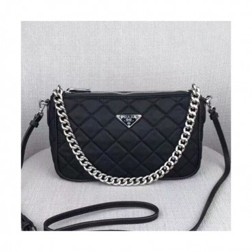 Prada 2019 Nylon Chain Tote Shoulder Cross Bag,22.5CM - 프라다 2019 나일론 체인 토트 숄더 크로스백,BL1026